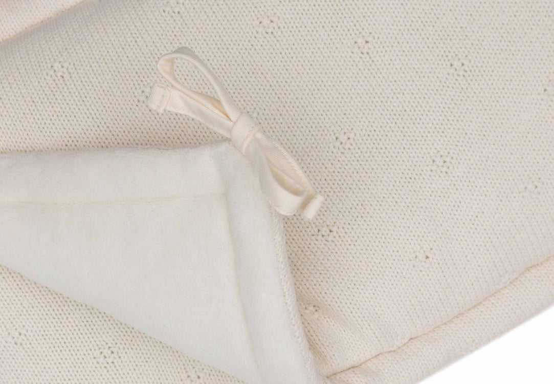 Jollein bedomrander boxomrander 30x180cm - Cosy Knit Wild Rose/Ivory