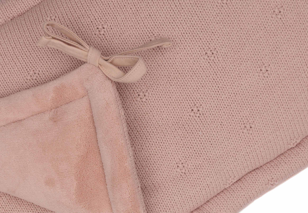 Jollein bedomrander boxomrander 30x180cm - Cosy Knit Wild Rose/Ivory
