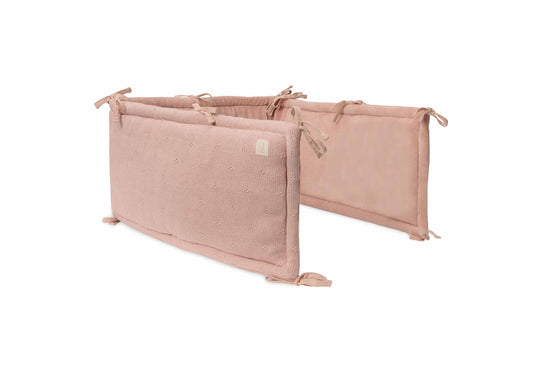 Jollein bedomrander boxomrander 30x180cm - Cosy Knit Wild Rose/Ivory