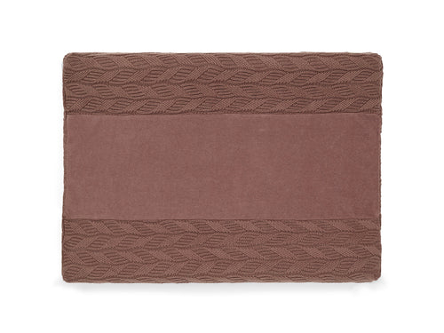 Jollein aankleedkussenhoes 50x70cm - Spring Knit Chestnut/Rosewood
