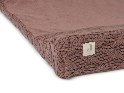Jollein aankleedkussenhoes 50x70cm - Spring Knit Chestnut/Rosewood