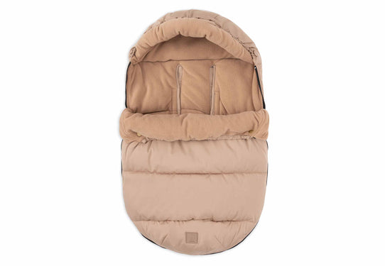 Jollein voetenzak kinderwagen - Puffed Black/Biscuit/Grey