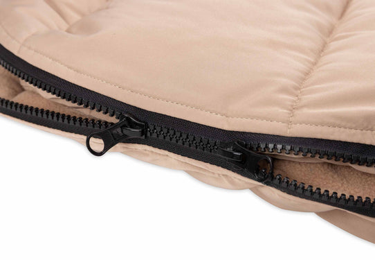 Jollein voetenzak kinderwagen - Puffed Black/Biscuit/Grey