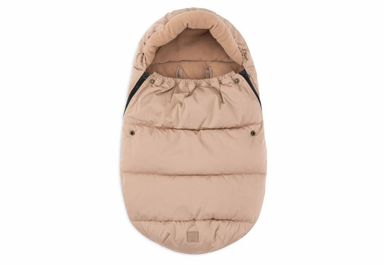 Jollein voetenzak kinderwagen - Puffed Black/Biscuit/Grey
