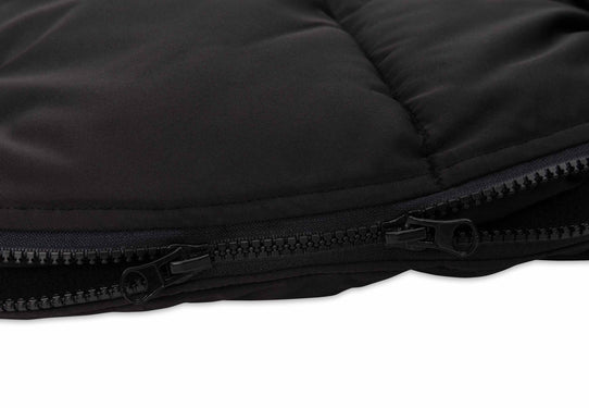 Jollein voetenzak kinderwagen - Puffed Black/Biscuit/Grey
