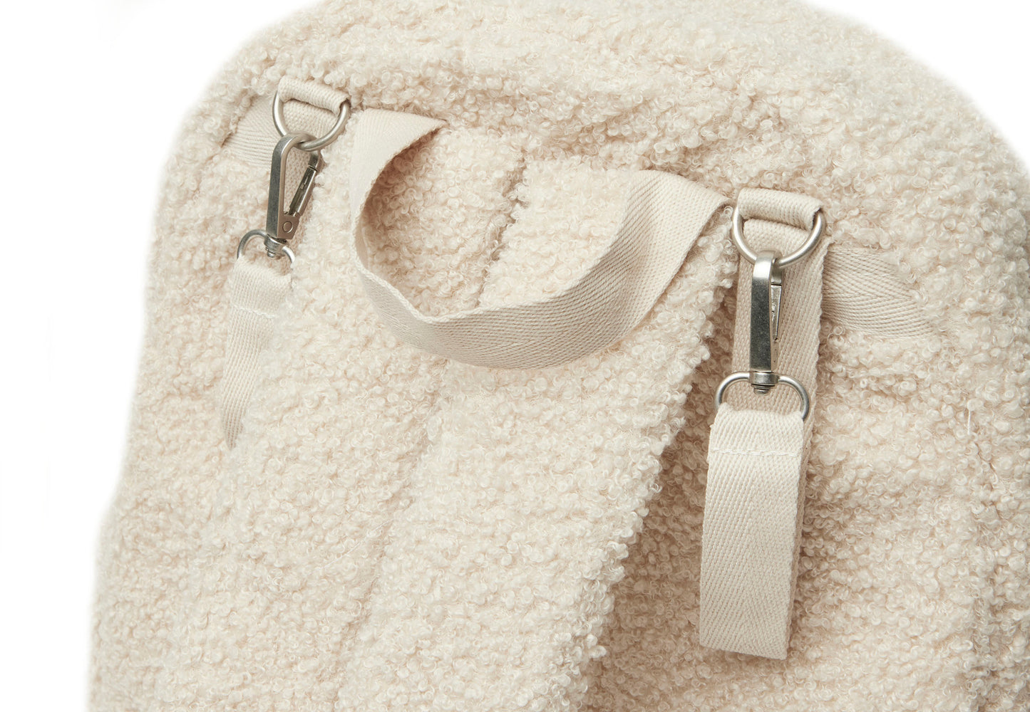 Jollein diaper bag backpack boucle - Biscuit