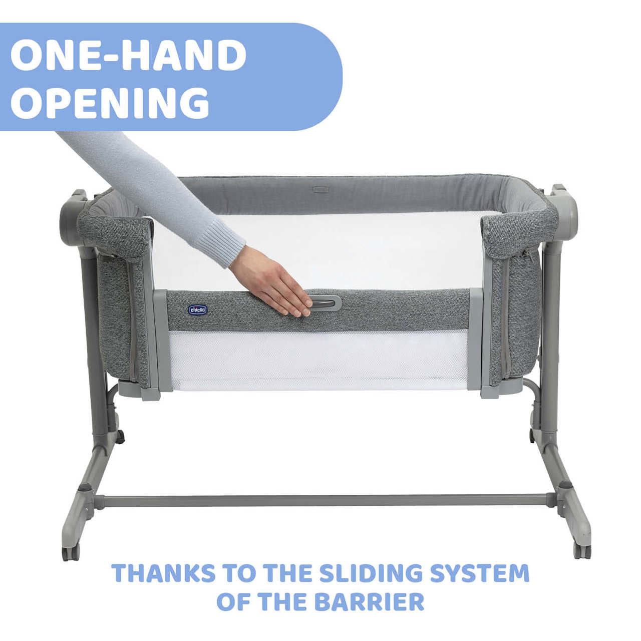 Chicco Next2Me magic evo co-sleeper bassinet - Dark Grey