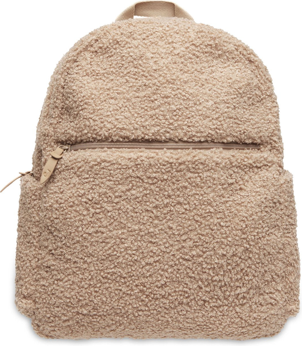 Jollein diaper bag backpack boucle - Biscuit