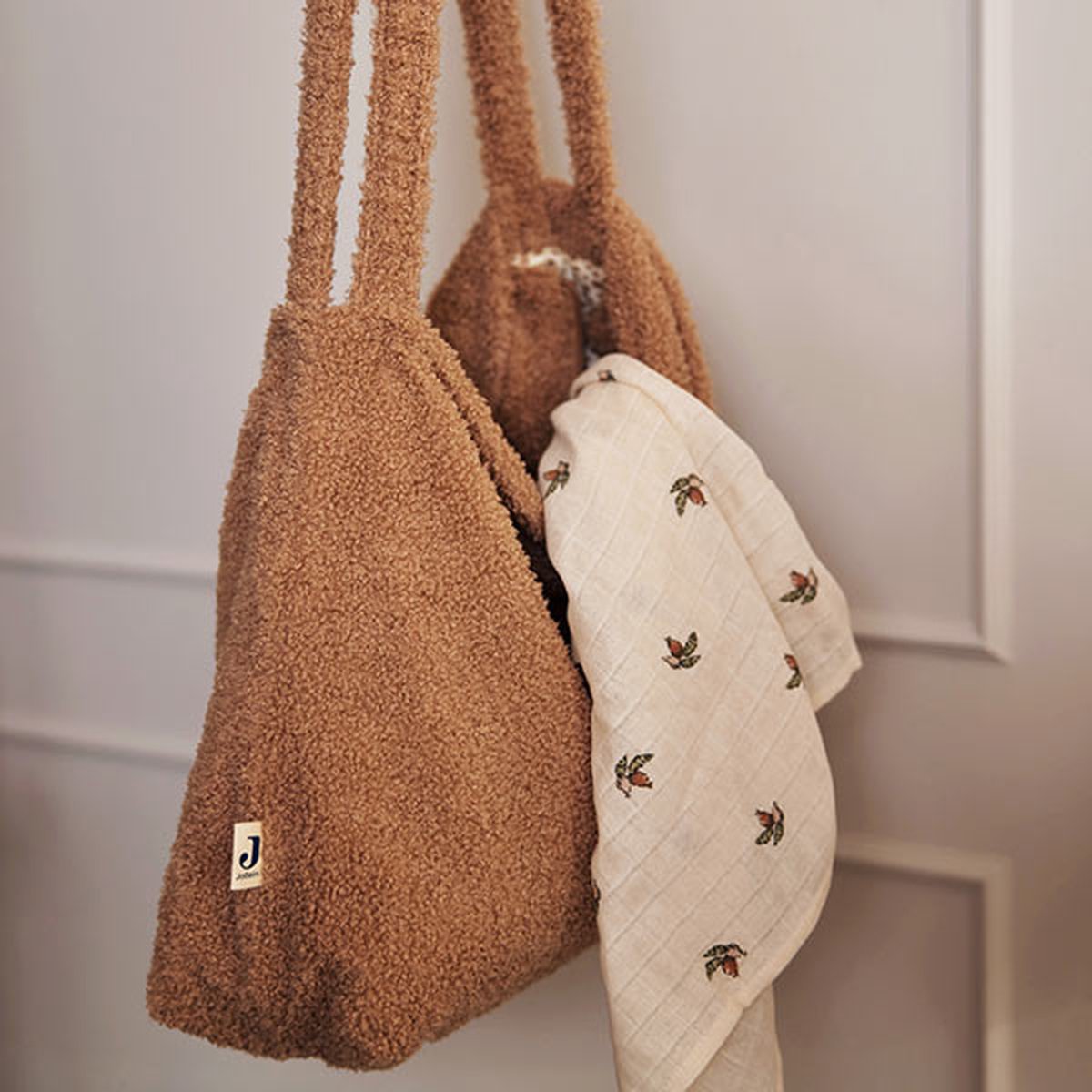 Jollein diaper bag shopper boucle - Biscuit