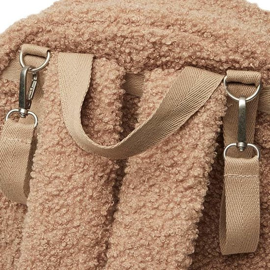 Jollein diaper bag backpack boucle - Biscuit