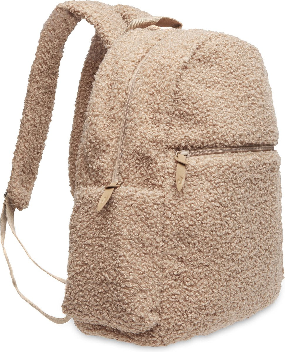 Jollein diaper bag backpack boucle - Biscuit