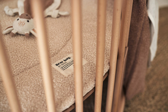 Jollein ronde boxkleed 95cm - Boucle Naturel
