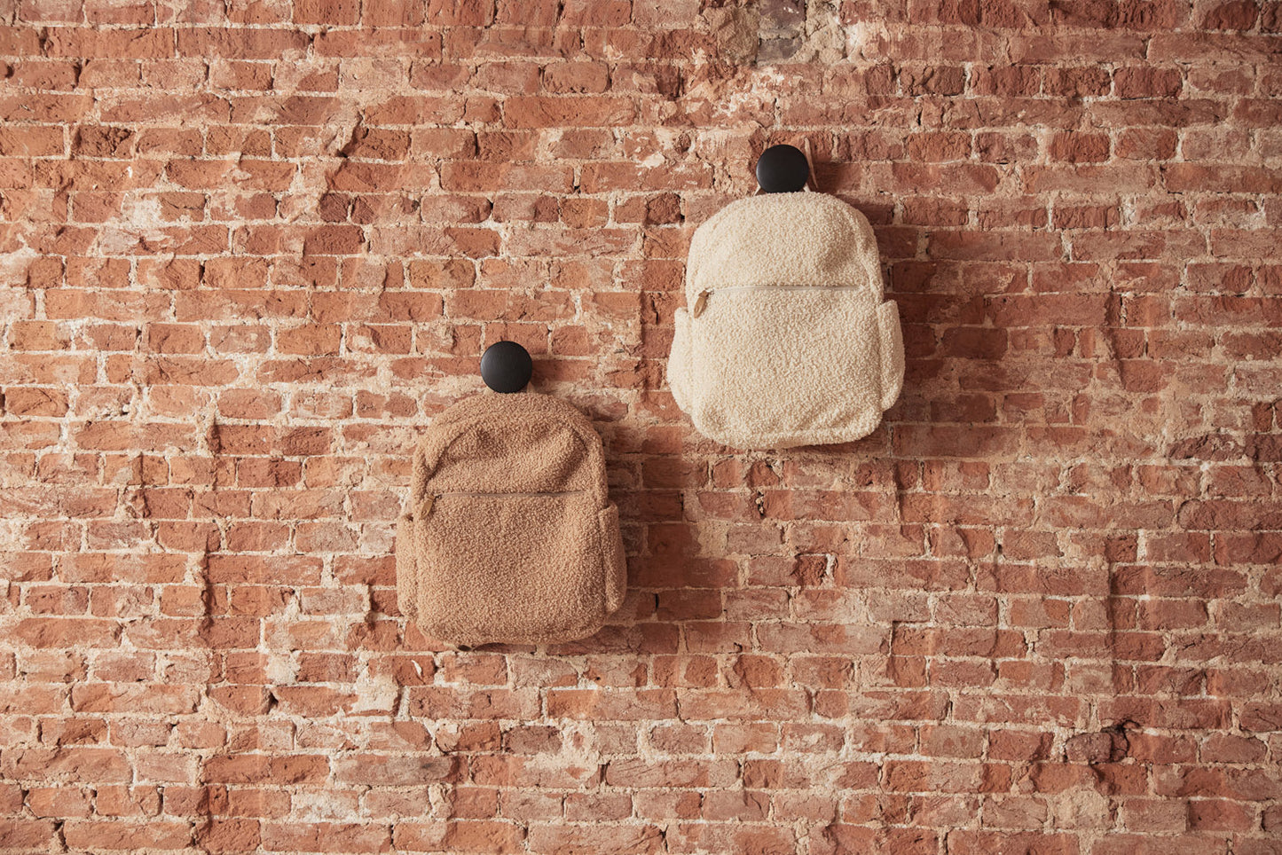 Jollein diaper bag backpack boucle - Biscuit