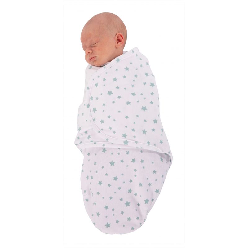 Bo Jungle inbakerdoek - B-wrap Lovely Hearts/Ocean Whales/Blue Stars