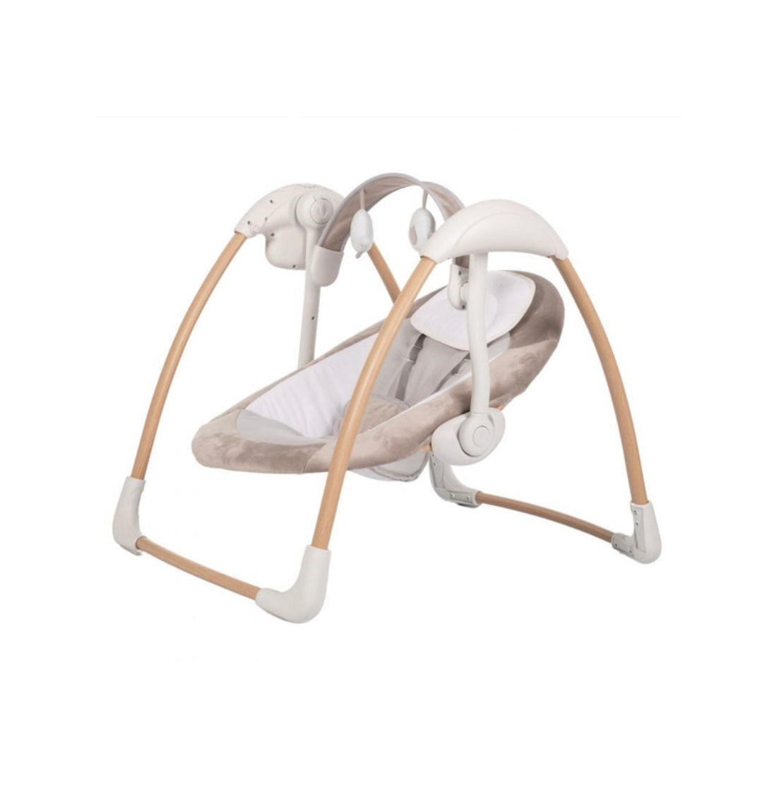 Bo Jungle cradle chair - B-dolphy Swing Pure White Wood Look