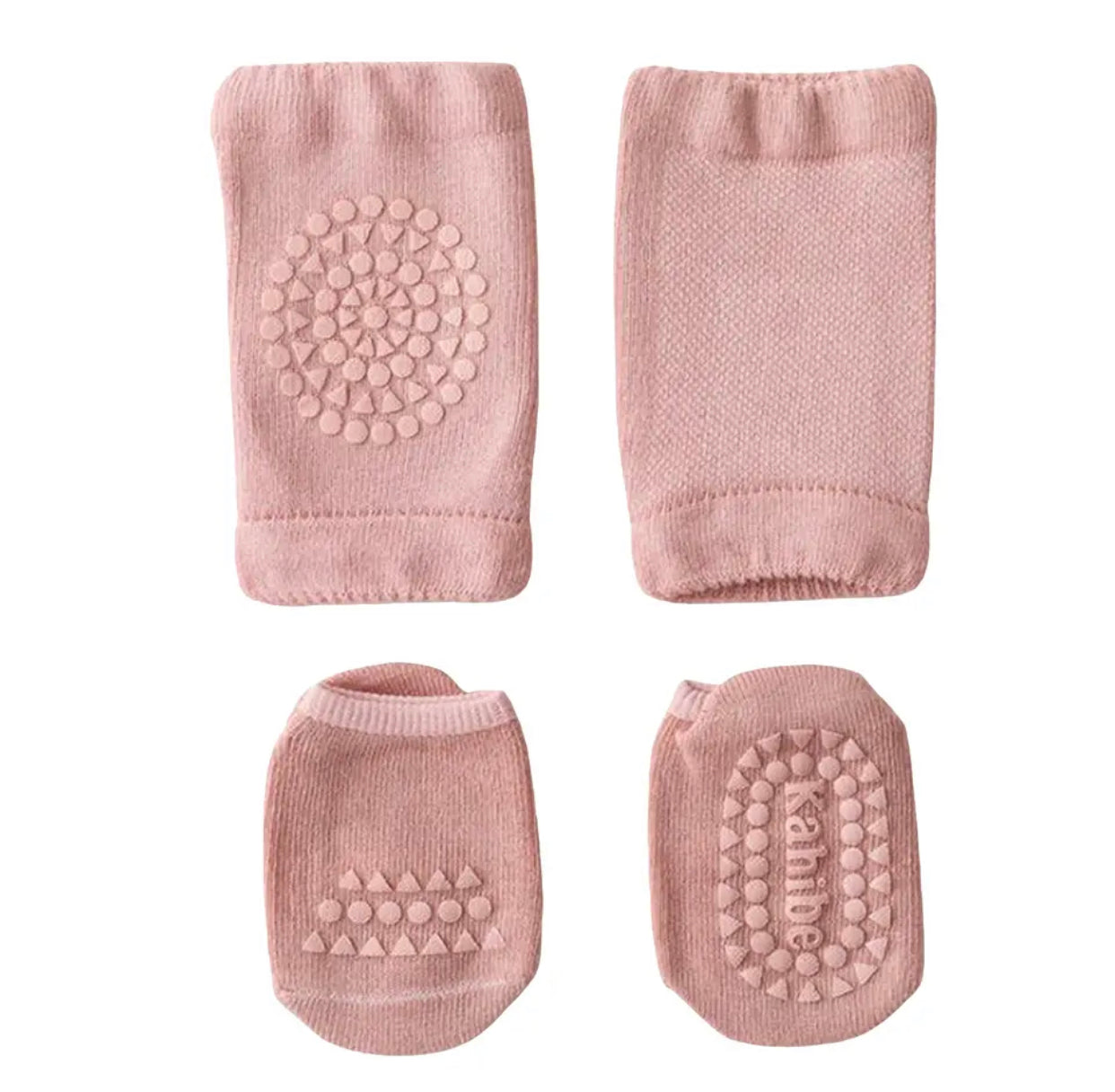 Babylou knee and sock protectors - Grey/Pink/Blue/Brown