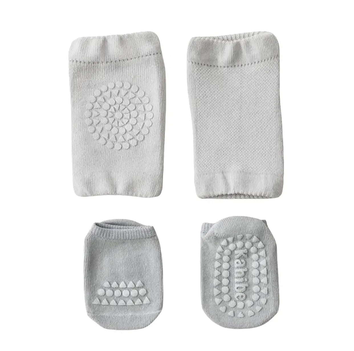 Babylou knee and sock protectors - Grey/Pink/Blue/Brown