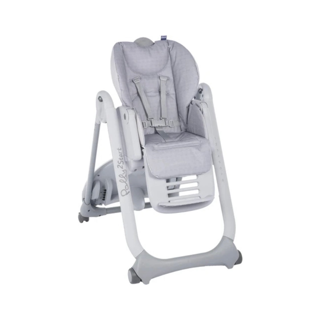 Chicco polly2start dining chair - Happy Silver