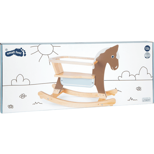 Small foot wooden rocking horse