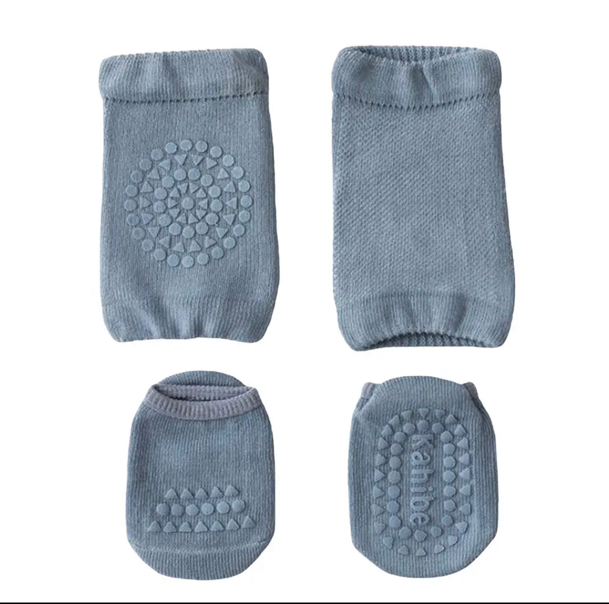 Babylou knee and sock protectors - Grey/Pink/Blue/Brown