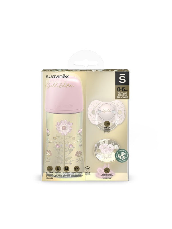 Suavinex gold gift set - Pink/Blue
