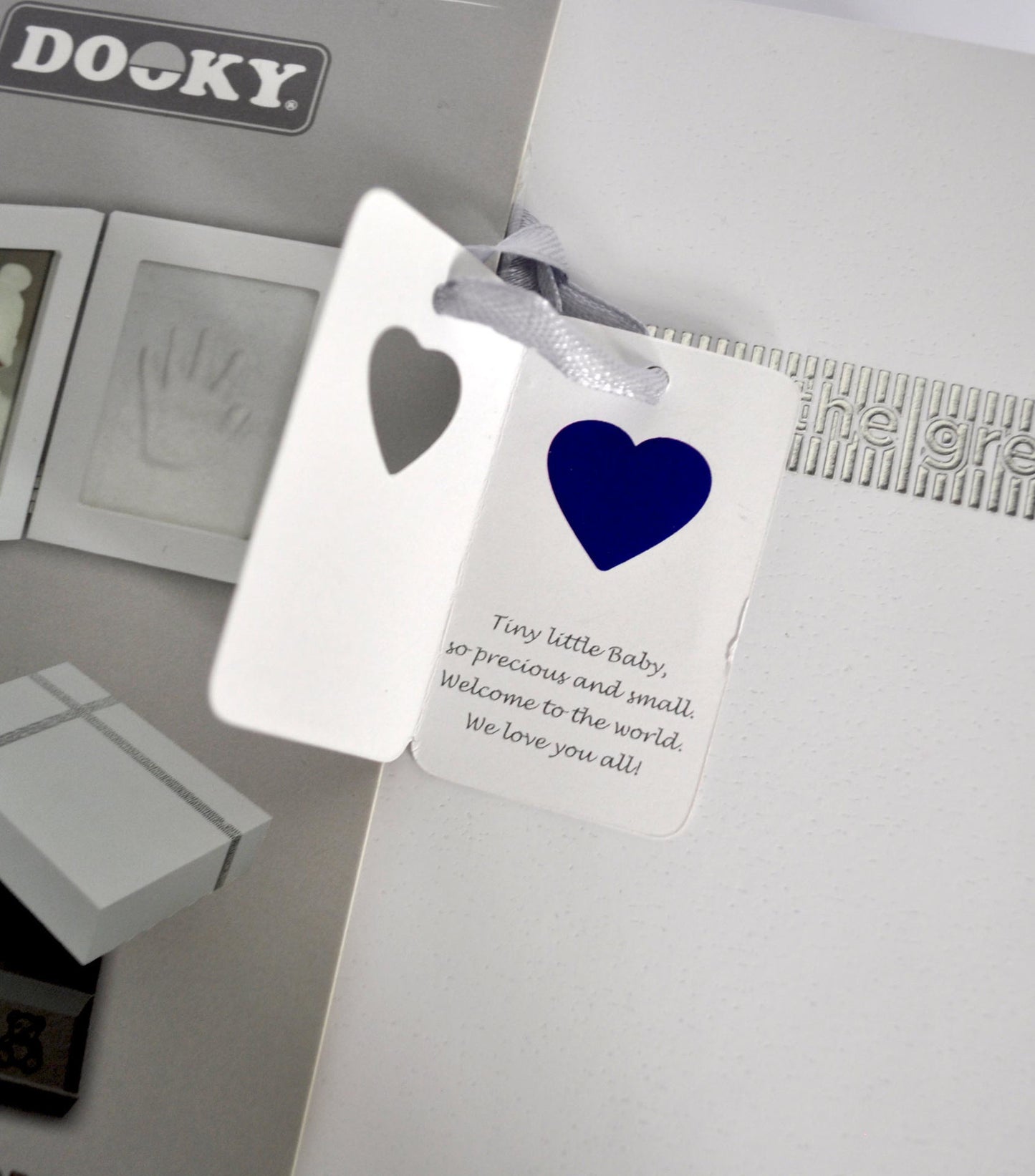 Dooky handprint frame in memory box 52x22 cm