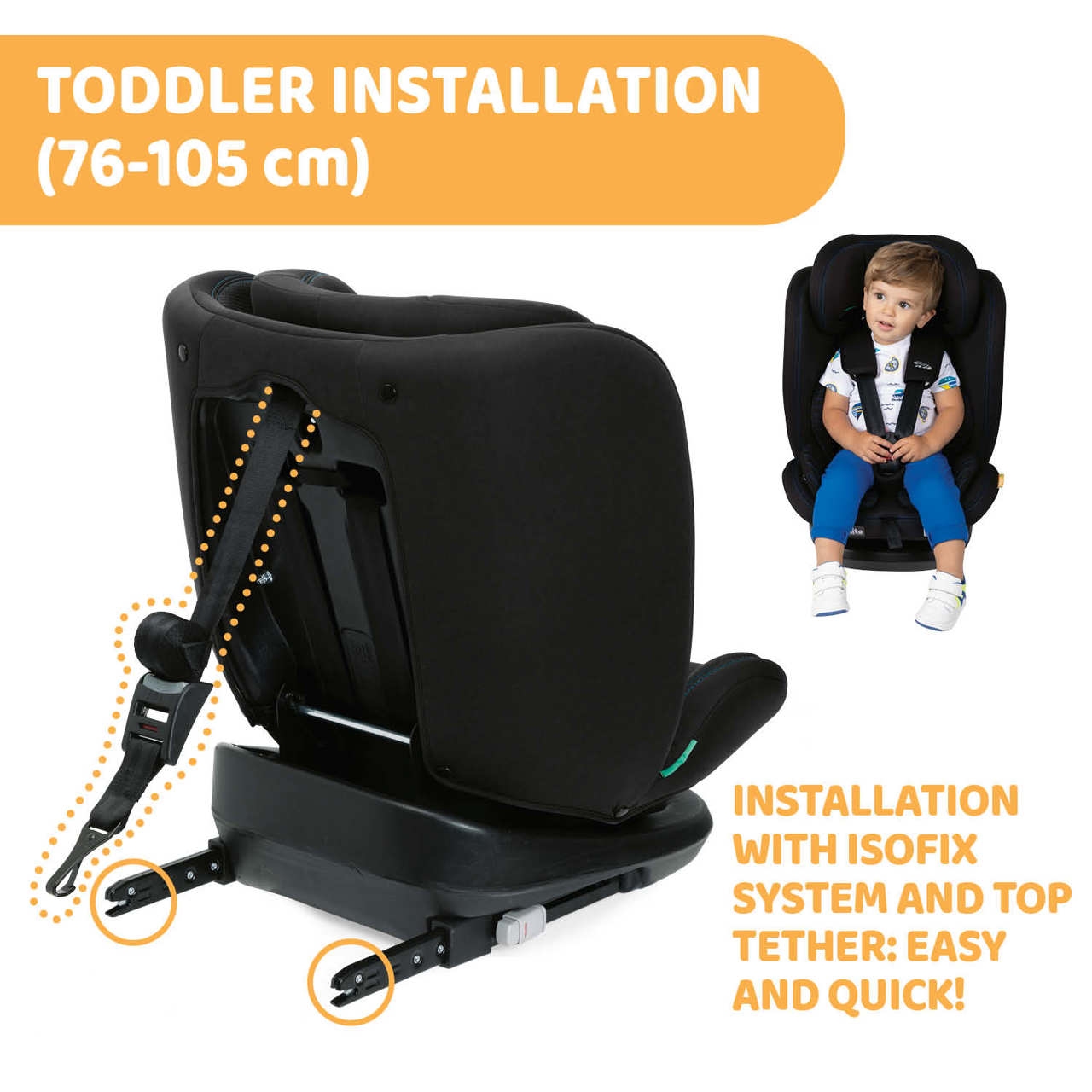 Chicco mokita autostoel i-Size - Black Air