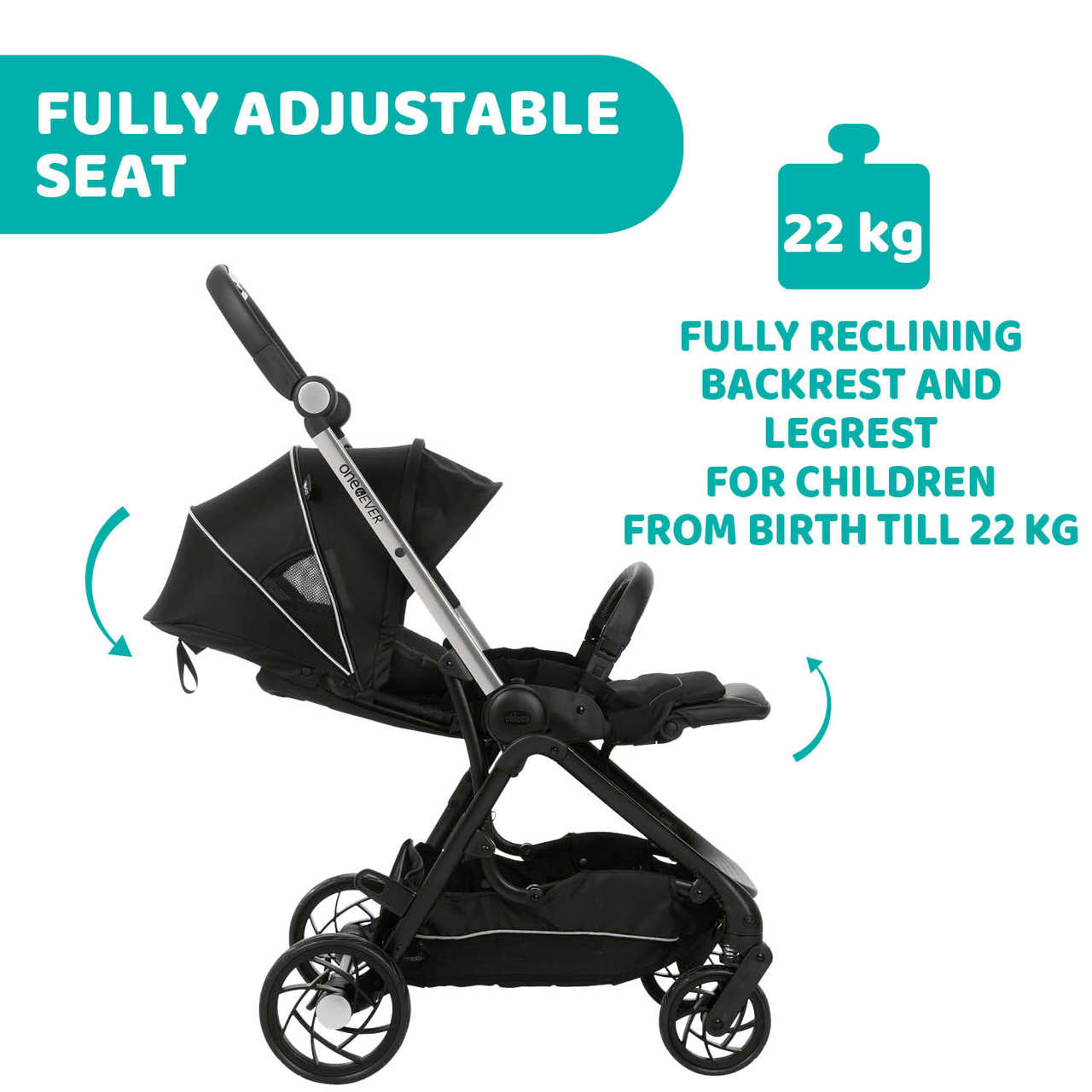 Chicco one4ever kinderwagen - Pirate Black