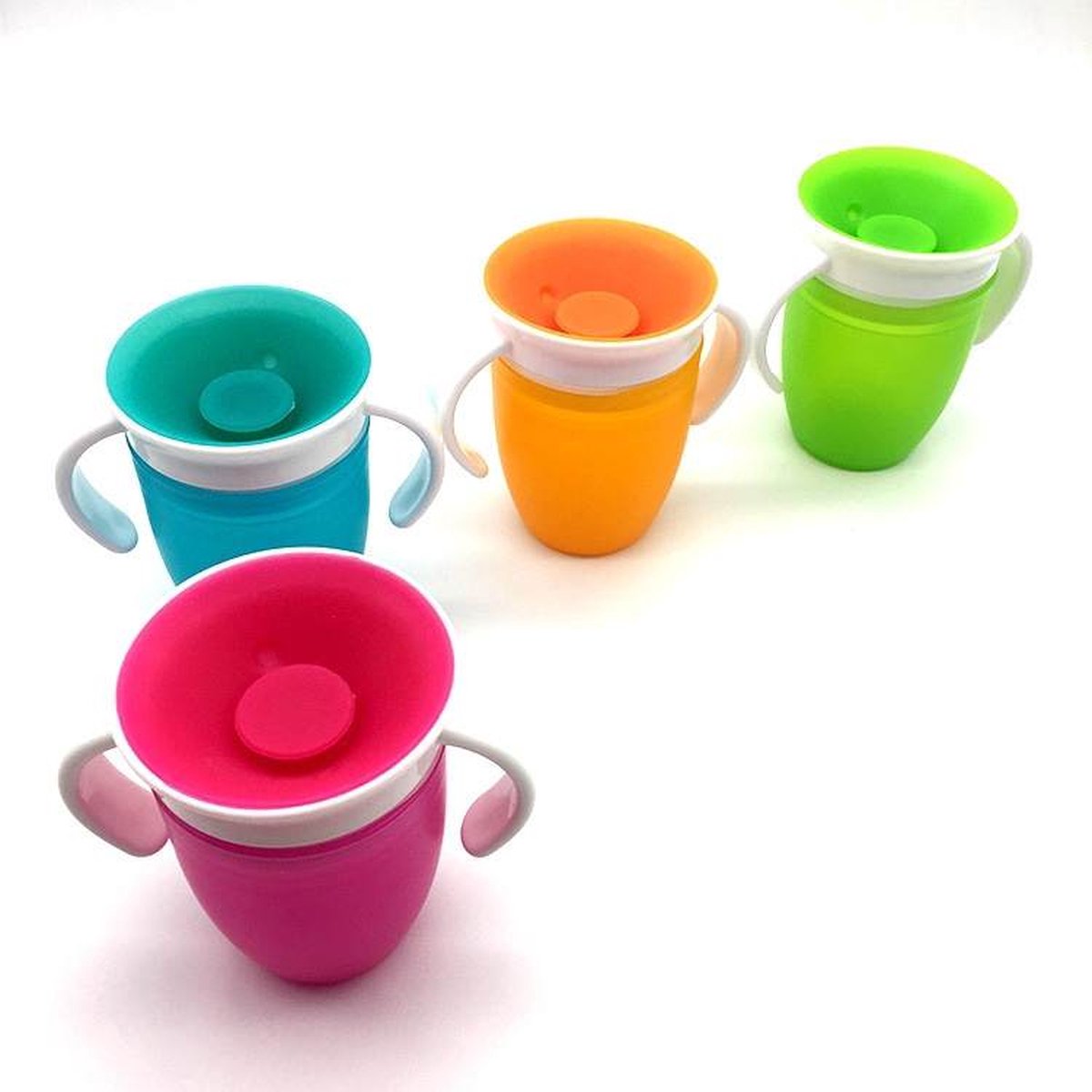 Babylou training cup 360° - Pink/Blue/Orange/Green