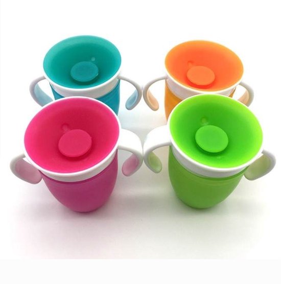 Babylou training cup 360° - Pink/Blue/Orange/Green