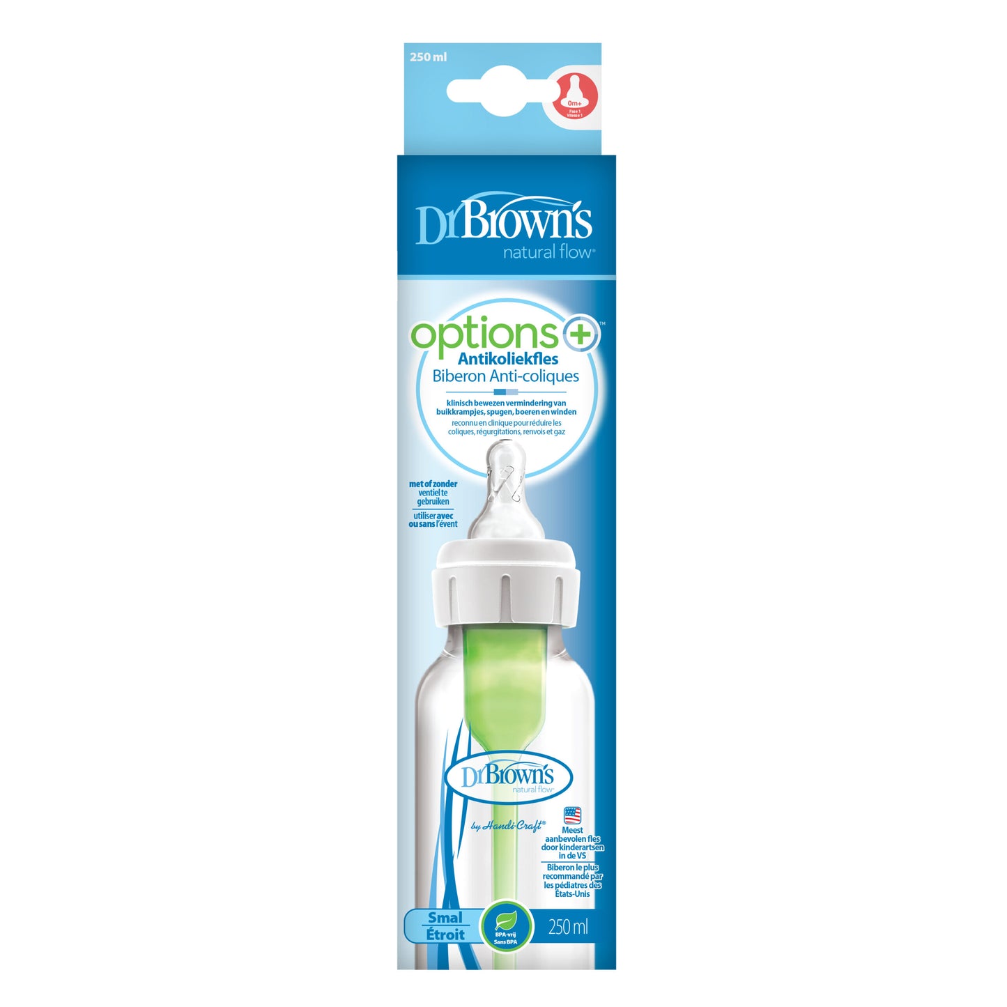 Dr. Brown's Options+ standaard halsfles - 250ml