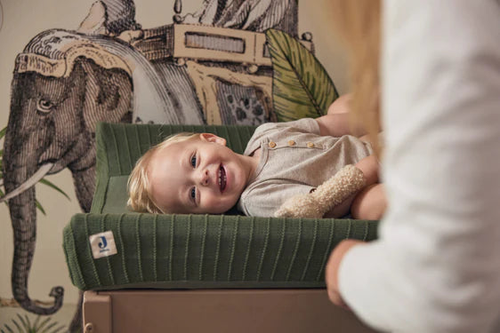 Jollein aankleedkussenhoes - Pure knit biscuit Babylou
