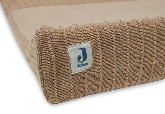 Jollein aankleedkussenhoes - Pure knit biscuit Babylou