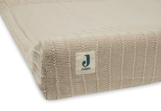 Jollein aankleedkussenhoes - Pure knit biscuit Babylou
