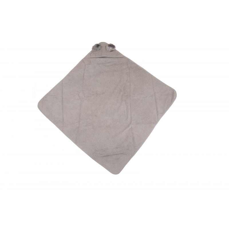 Bo Jungle bath cape - Blue bear/Grey koala/Pink flower