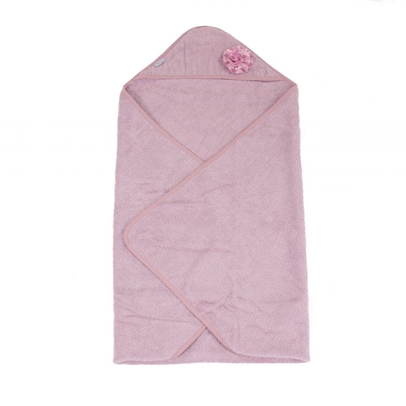 Bo Jungle bath cape - Blue bear/Grey koala/Pink flower