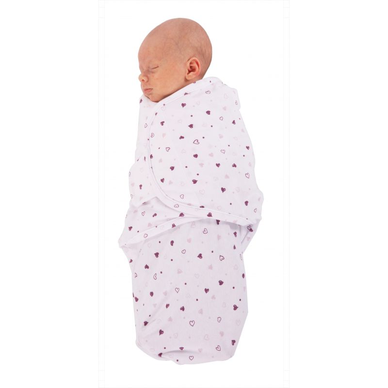 Bo Jungle inbakerdoek - B-wrap Lovely Hearts/Ocean Whales/Blue Stars