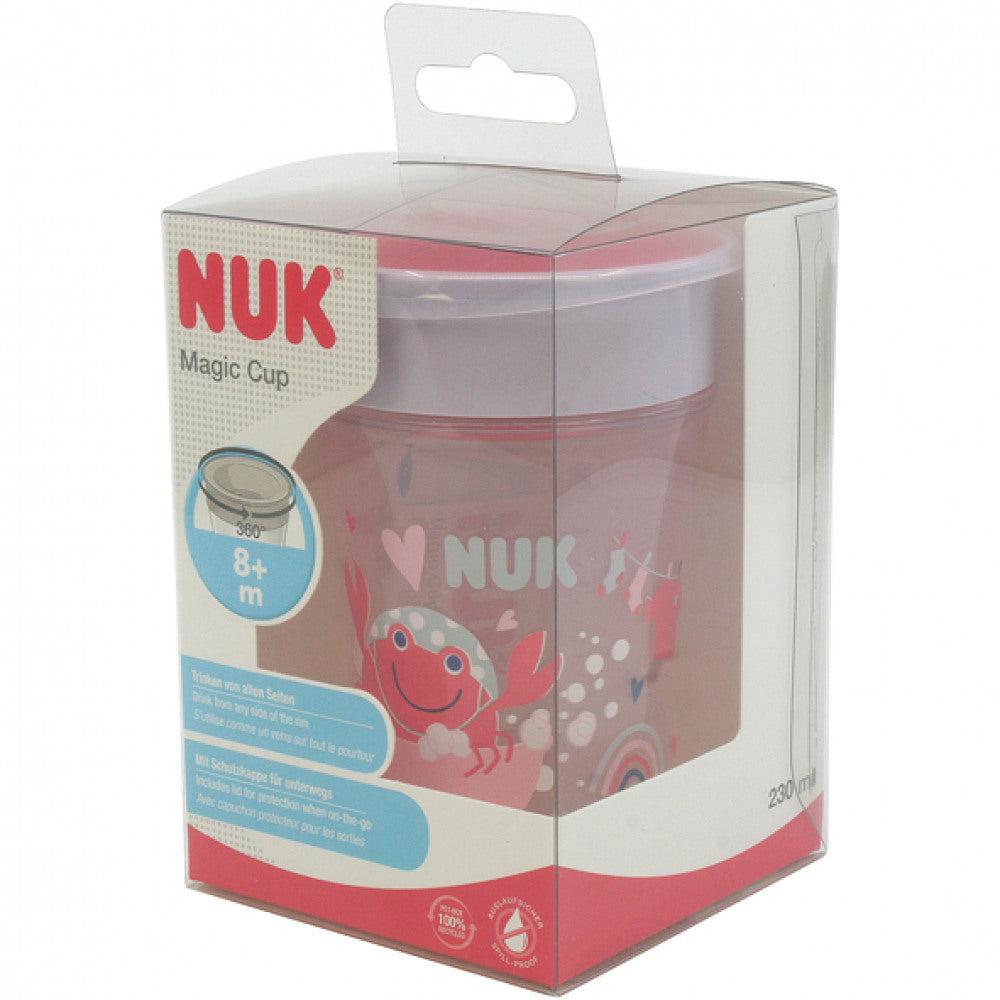 Nuk magic cup drinking cup 250ml - Blue/Light Blue/Red