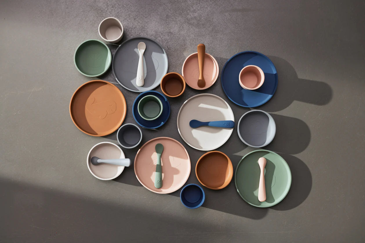 Jollein silicone drinking cup - Pale Pink/Caramel/Nougat/Ash Green