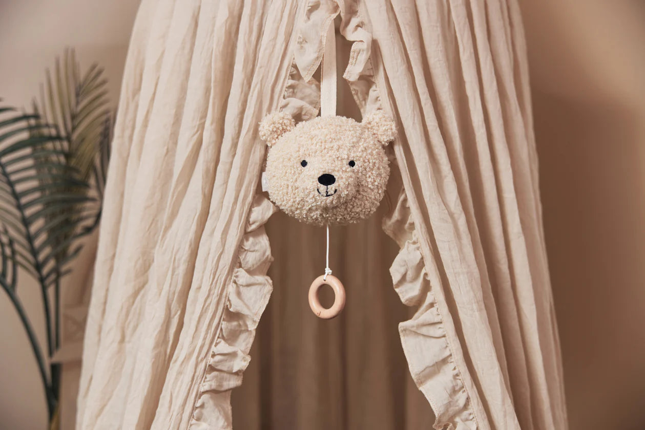 Jollein music pendant - Teddy Bear Biscuit/Natural