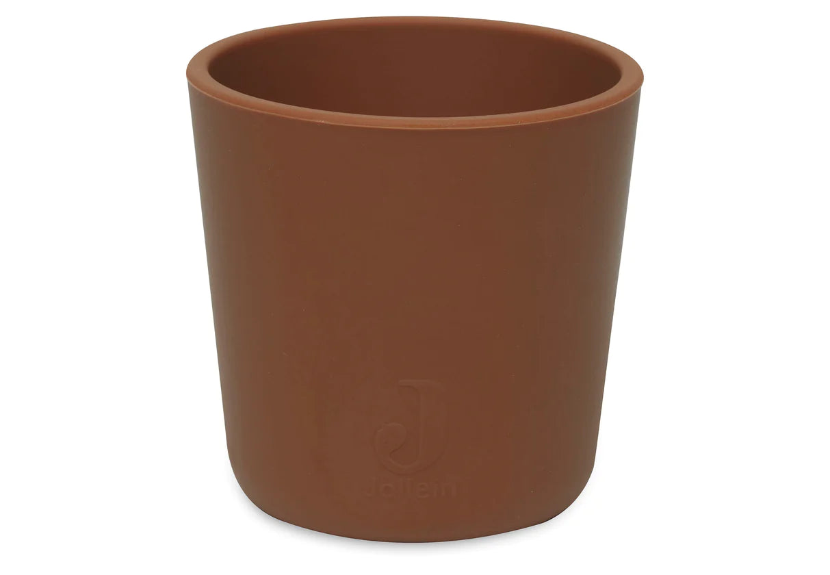 Jollein silicone drinking cup - Pale Pink/Caramel/Nougat/Ash Green