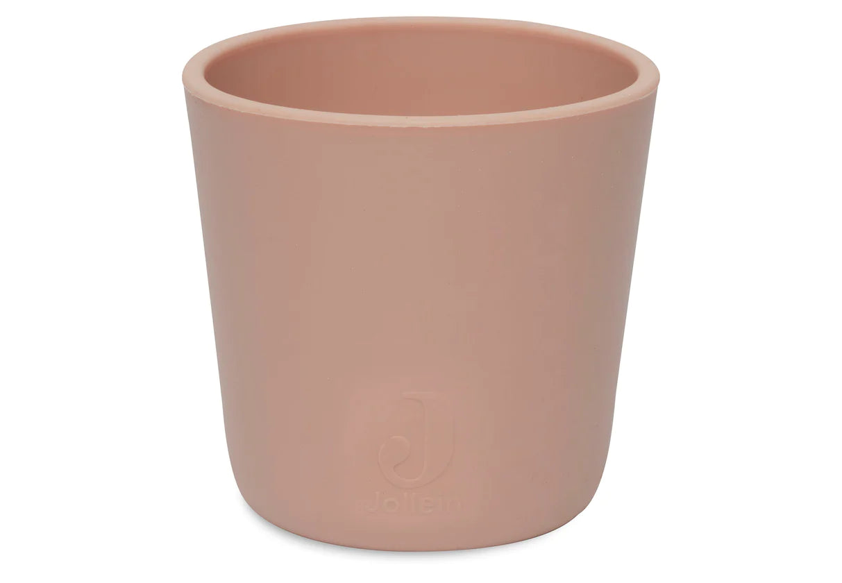 Jollein silicone drinking cup - Pale Pink/Caramel/Nougat/Ash Green