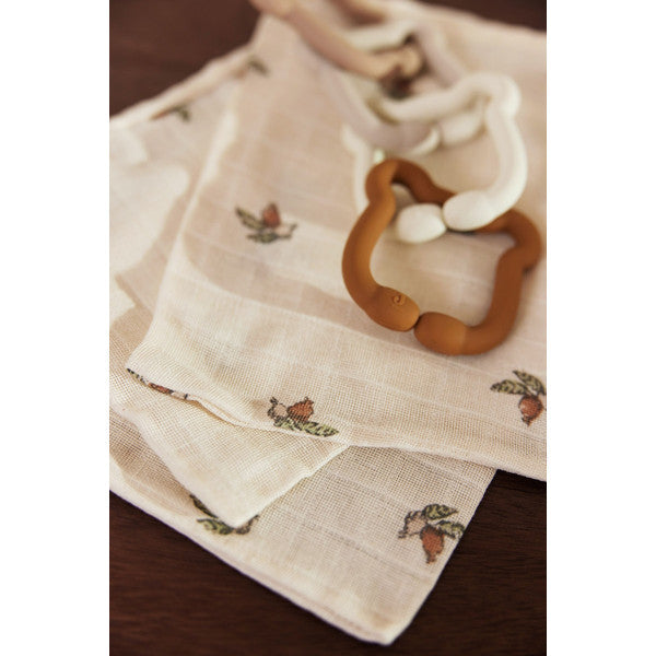 Jollein speelgoed silicone ringen - Teddy Bear