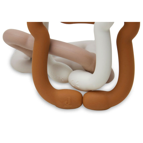 Jollein speelgoed silicone ringen - Teddy Bear
