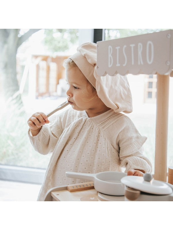 Label Label houten bistro keuken - Nougat/Blue/Pink