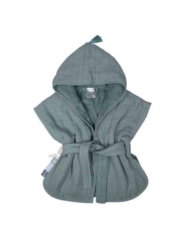 Label Label blush bath cape - Pink/Blue/Toffee brown