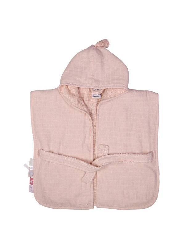 Label Label blush bath cape - Pink/Blue/Toffee brown