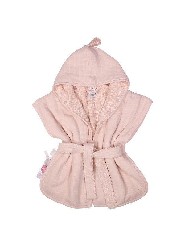Label Label blush bath cape - Pink/Blue/Toffee brown