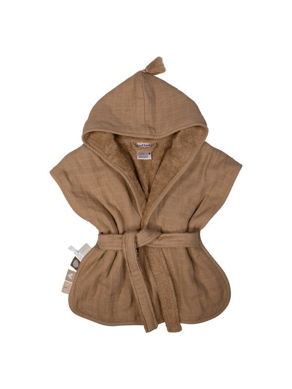 Label Label blush bath cape - Pink/Blue/Toffee brown