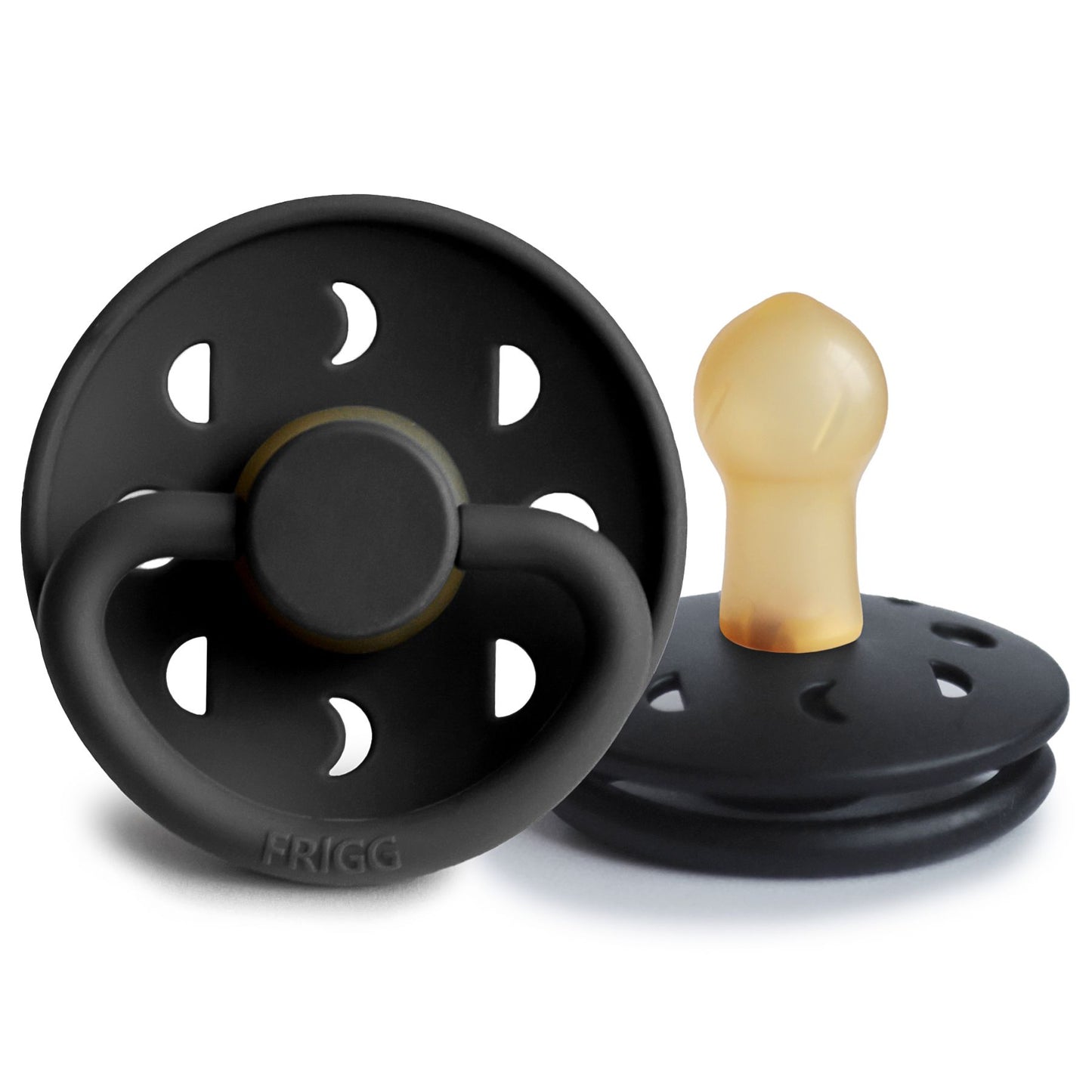 Frigg Moon pacifier latex - Jet Black